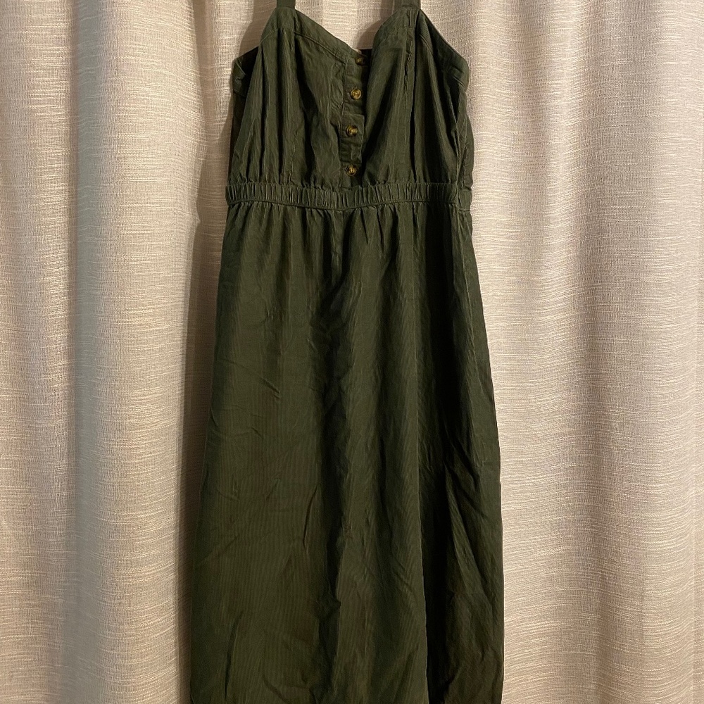 Green Corduroy Jumper/dress